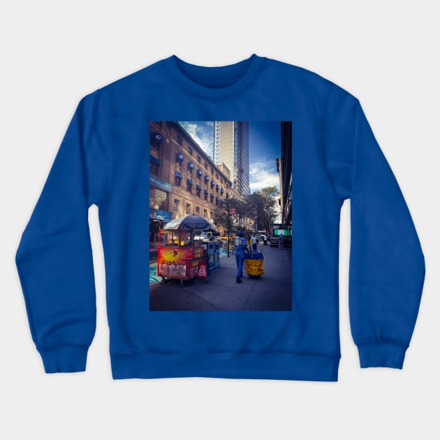 Fulton Street Brooklyn New York City Crewneck Sweatshirt by eleonoraingrid